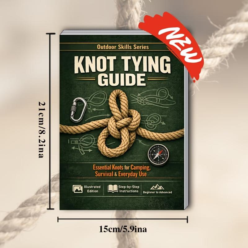 Essential Knot Tying Guide Boo - مراجعة Outdoor Adventure Travel وسعره
