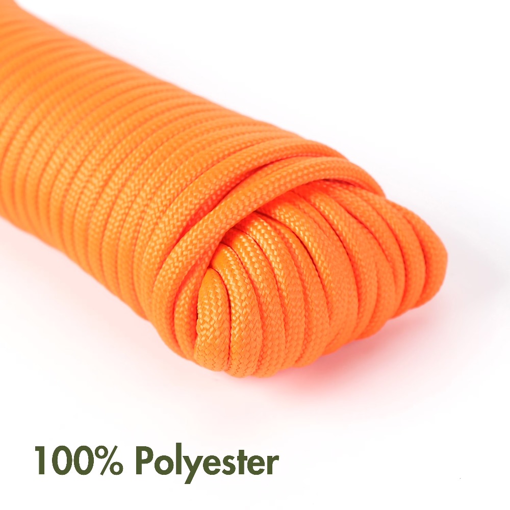 Orange Heavy Duty 550 Paracord - مراجعة Paracord 550 Feet وسعره