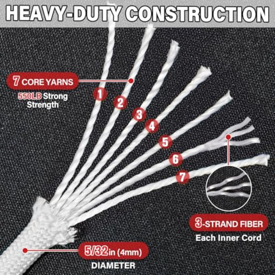 Paracord Rope 550 lb - 50 Feet - مراجعة Paracord 550 Feet وسعره