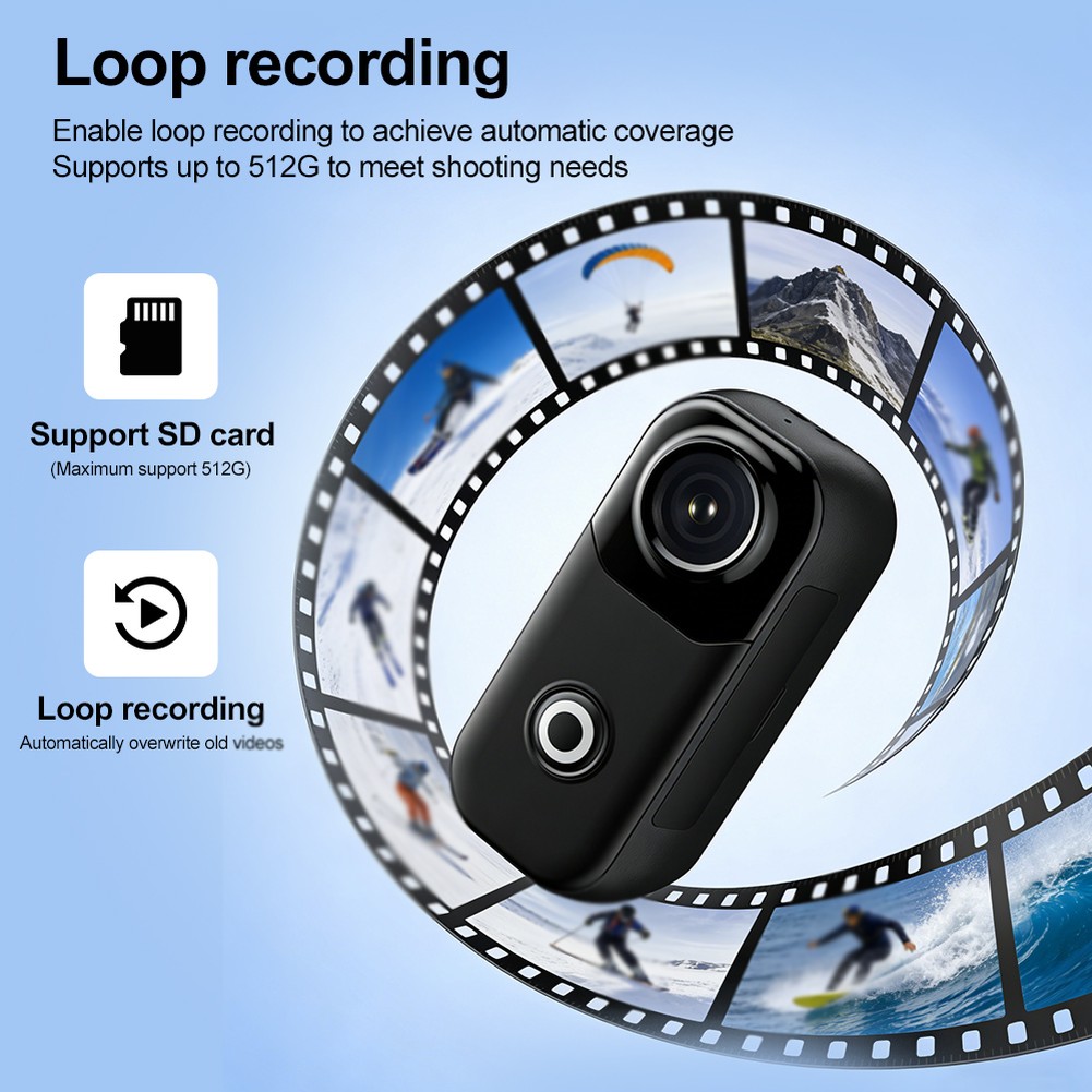 4K Thumb Action Camera Video R - مراجعة Outdoor Adventure Video وسعره