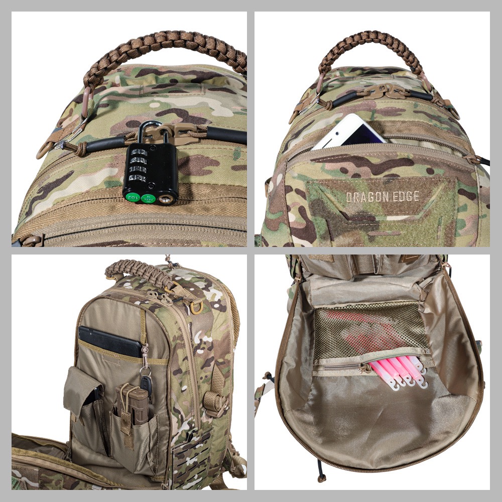 Nylon Large Capacity Waterproo - مراجعة Outdoor Adventure Video وسعره