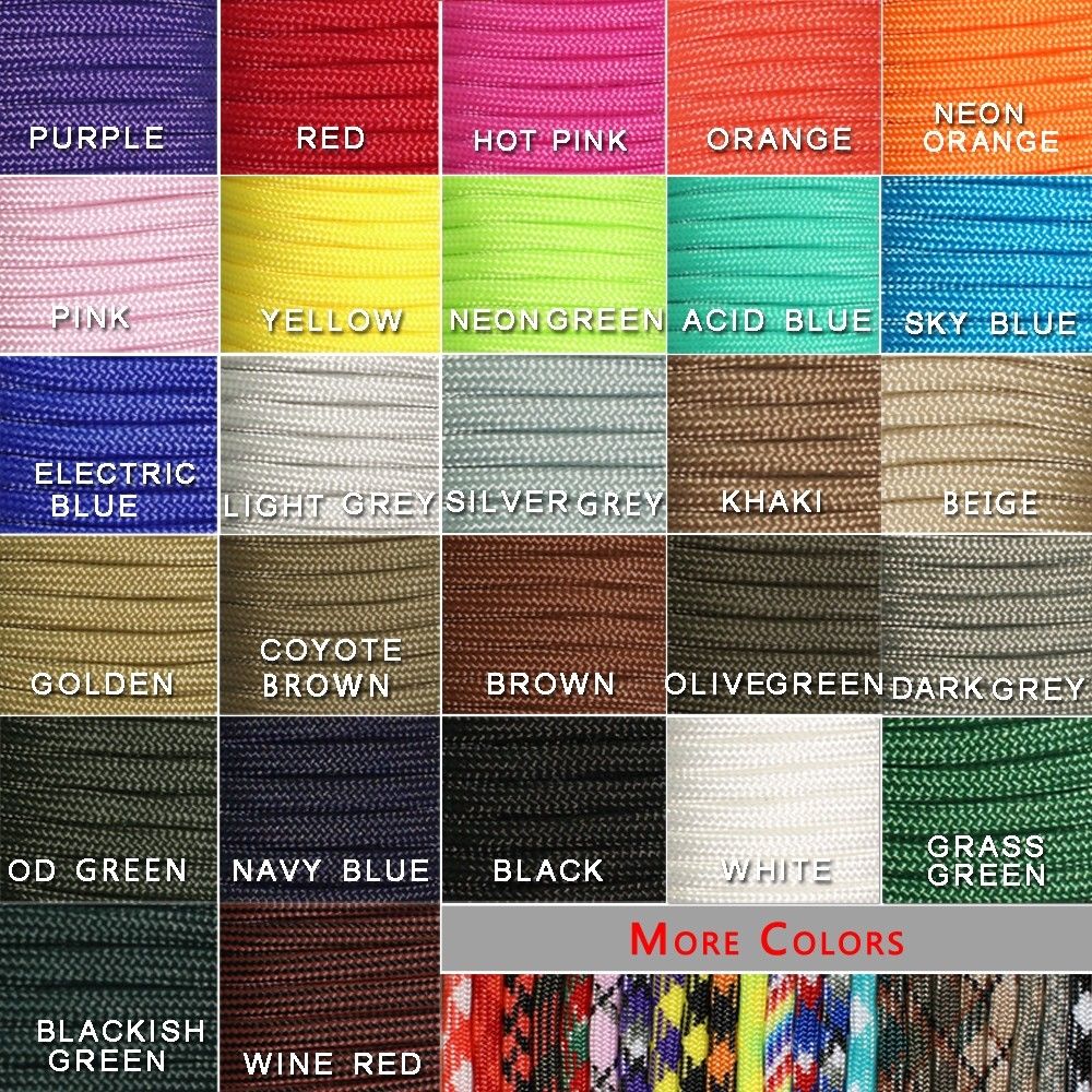 1pcs 100FT 27 Colors 550 Parac - مراجعة Paracord 550 Feet وسعره