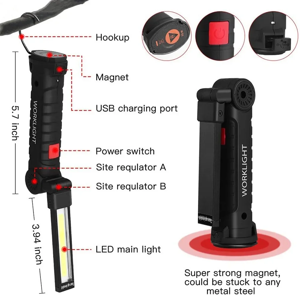 Portable COB LED Flashlight US - مراجعة Outdoor Adventurer وسعره