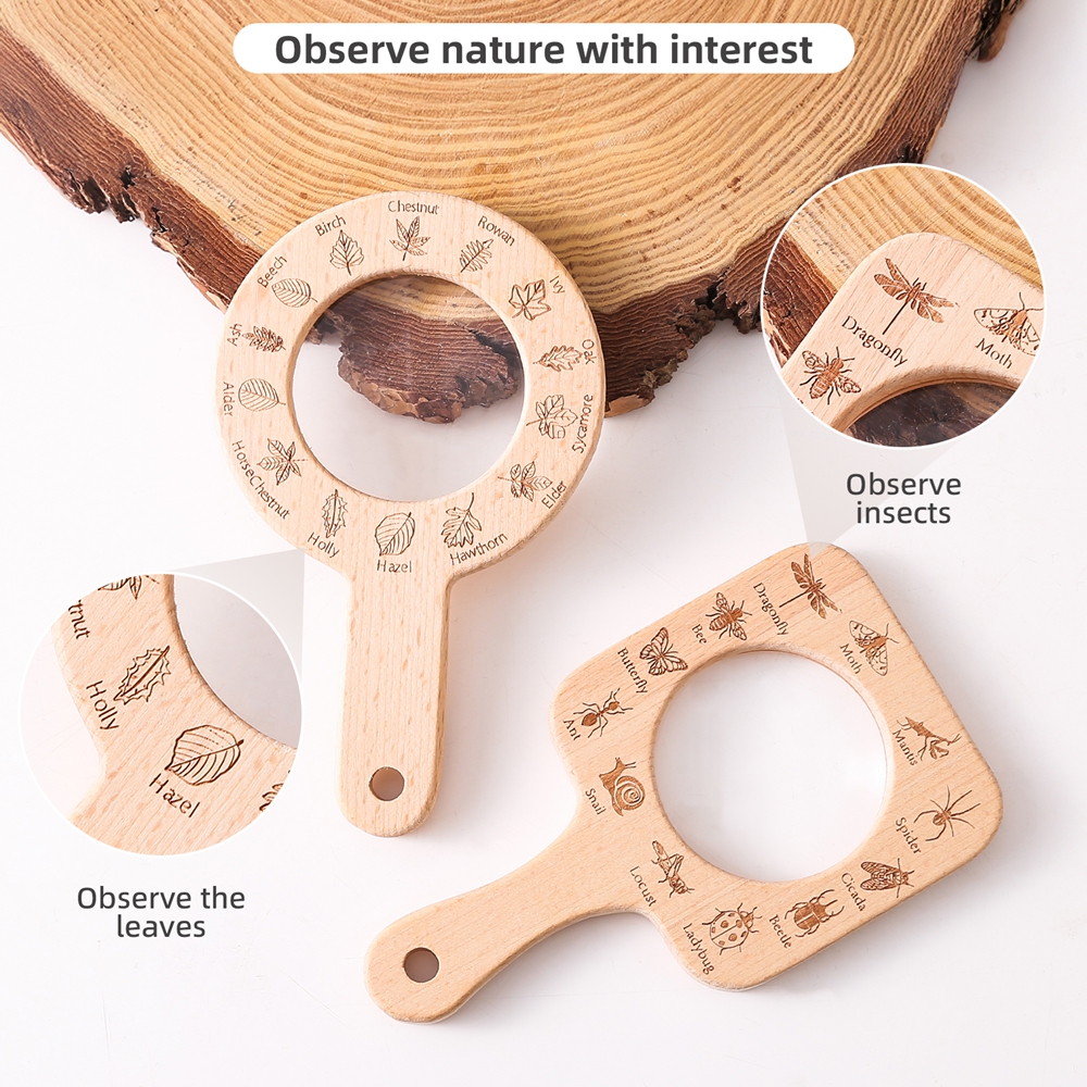 Wooden Magnifying Glass Outdoo - مراجعة Outdoor Adventure Educator وسعره
