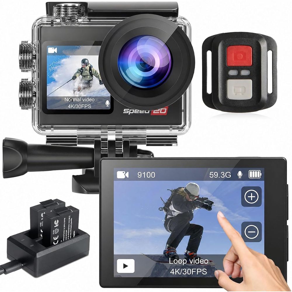 4K Waterproof Action Camera 20 - مراجعة Outdoor Adventure Video وسعره