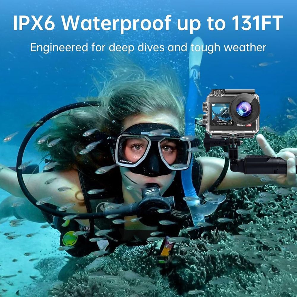 4K Waterproof Action Camera 20 - مراجعة Outdoor Adventure Video وسعره