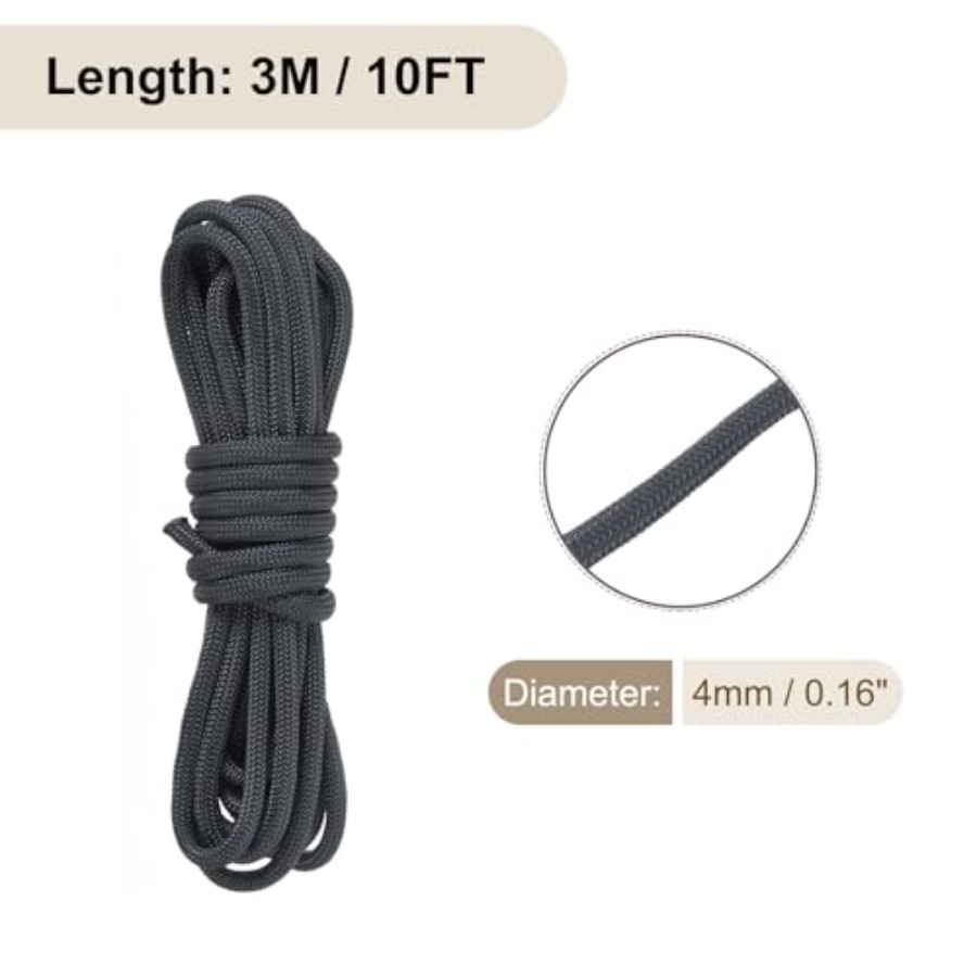 Outdoor camping tent gear: 4mm - مراجعة Paracord 550 Feet وسعره