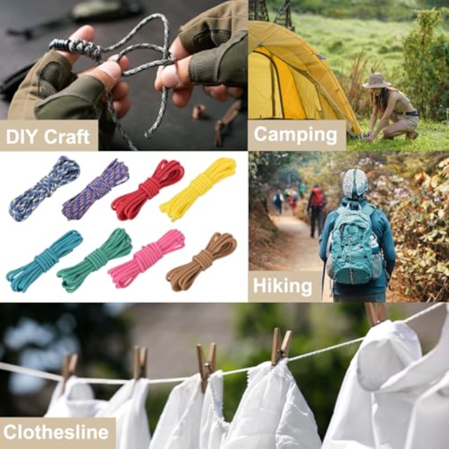 Outdoor camping tent gear: 4mm - مراجعة Paracord 550 Feet وسعره