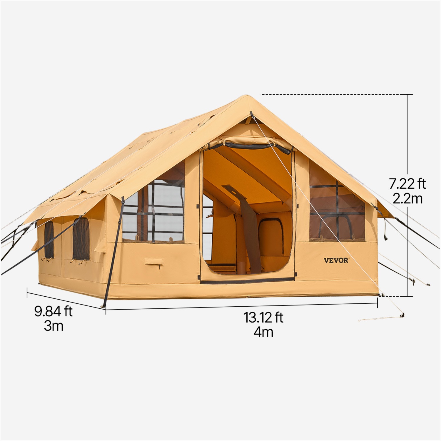 Inflatable Camping Tent – 4×3. - مراجعة Outdoor Adventurer وسعره