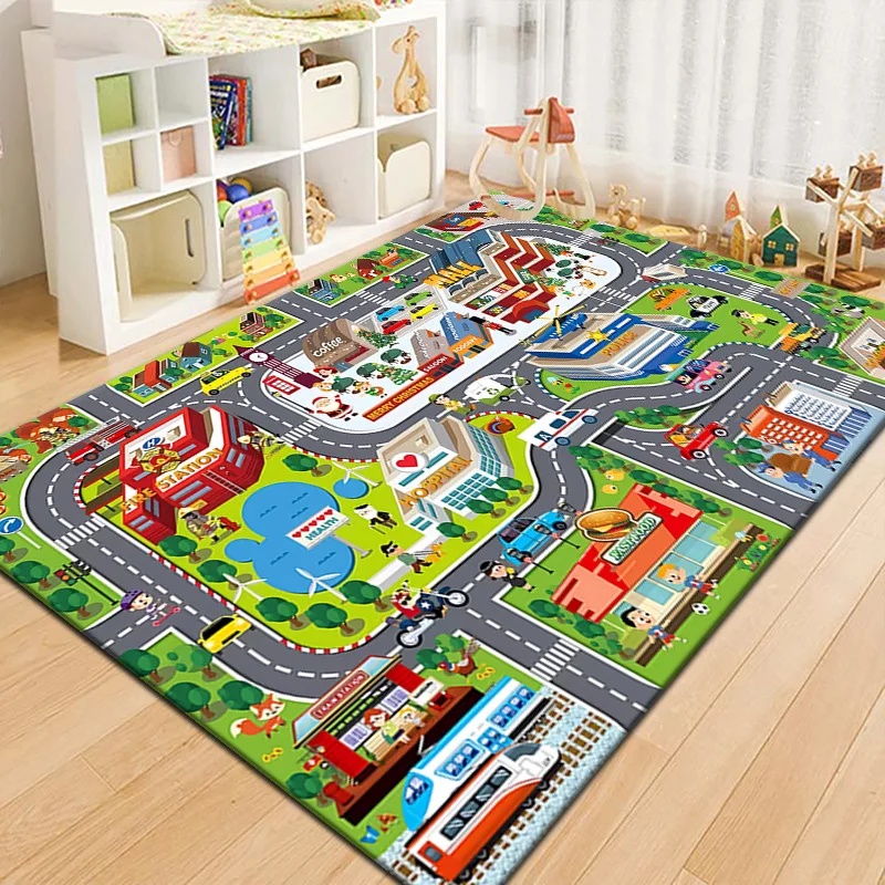 Colorful Kids City Map Play Ma - مراجعة Outdoor Adventure Educator وسعره