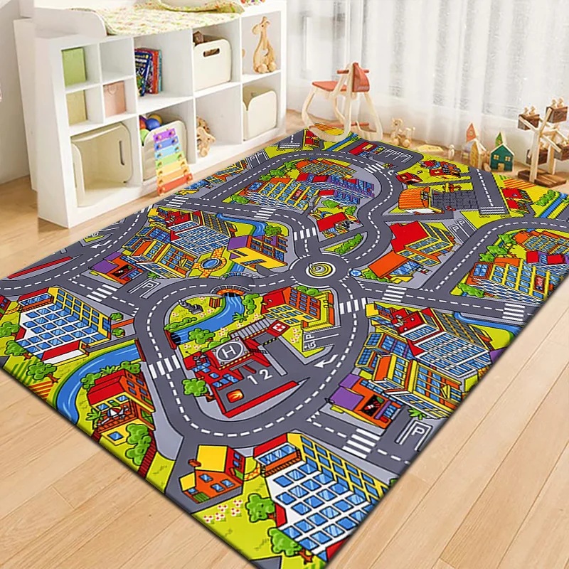 Colorful Kids City Map Play Ma - مراجعة Outdoor Adventure Educator وسعره