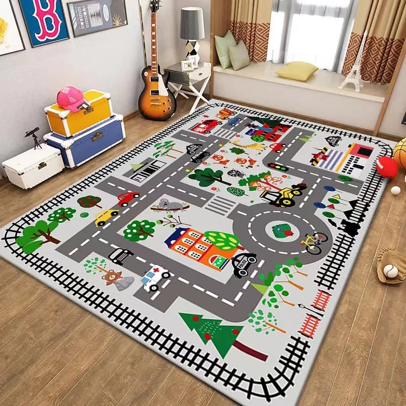Colorful Kids City Map Play Ma - مراجعة Outdoor Adventure Educator وسعره