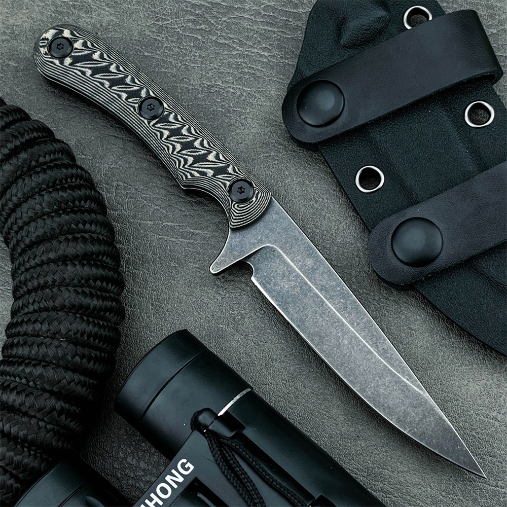 EDC Outdoor Straight Knife 7Cr - مراجعة Outdoor Adventure With No Backpack وسعره