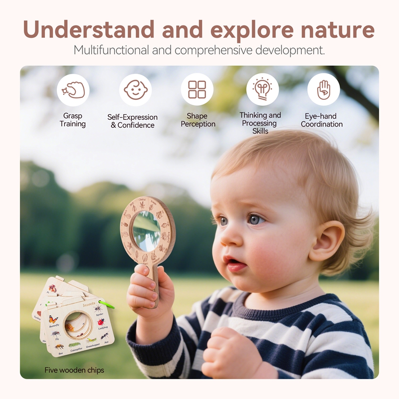 Wooden Magnifying Glass Outdoo - مراجعة Outdoor Adventure Educator وسعره