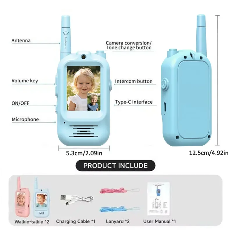 2pcs Kids Video Walkie Talkie  - مراجعة Outdoor Adventure Video وسعره
