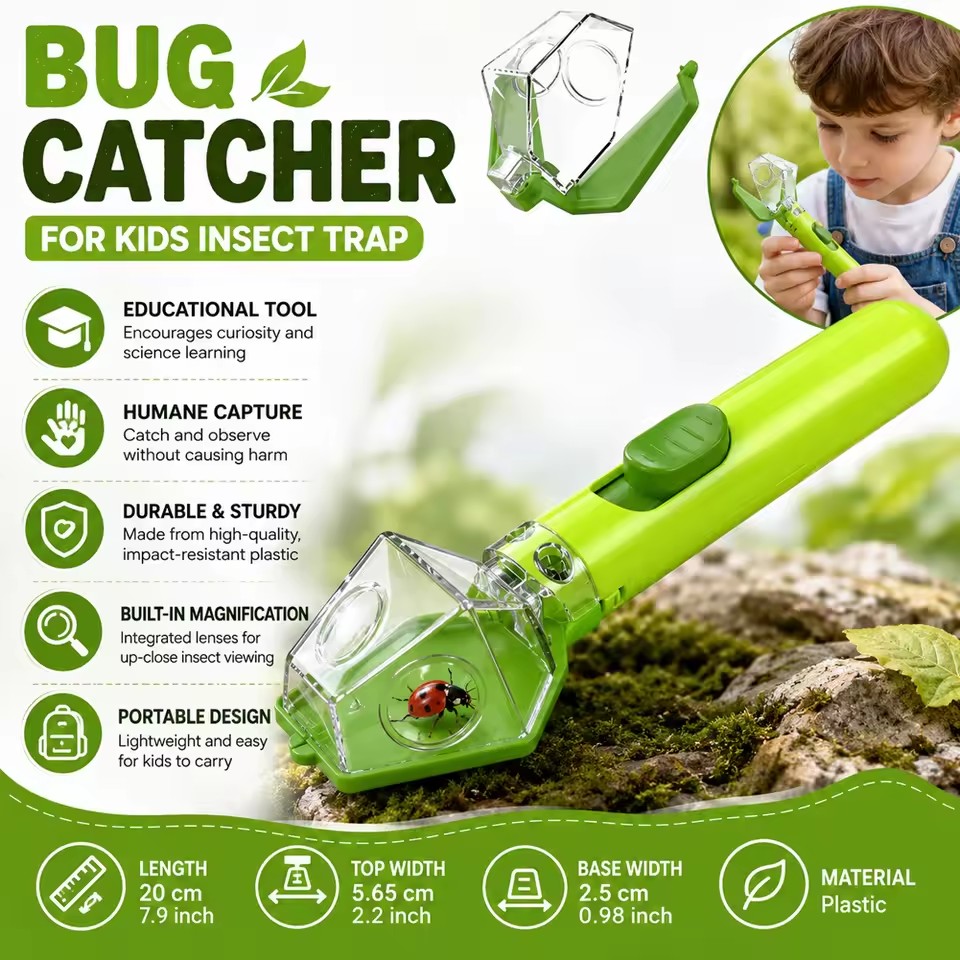 Handheld Insect Catcher With 6 - مراجعة Outdoor Adventure Educator وسعره