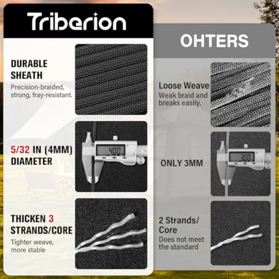 Paracord Rope 550 lb - 50 Feet - مراجعة Paracord 550 Feet وسعره