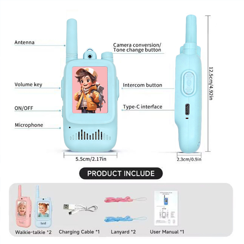 2pcs kids Video Walkie Talkie  - مراجعة Outdoor Adventure Video وسعره