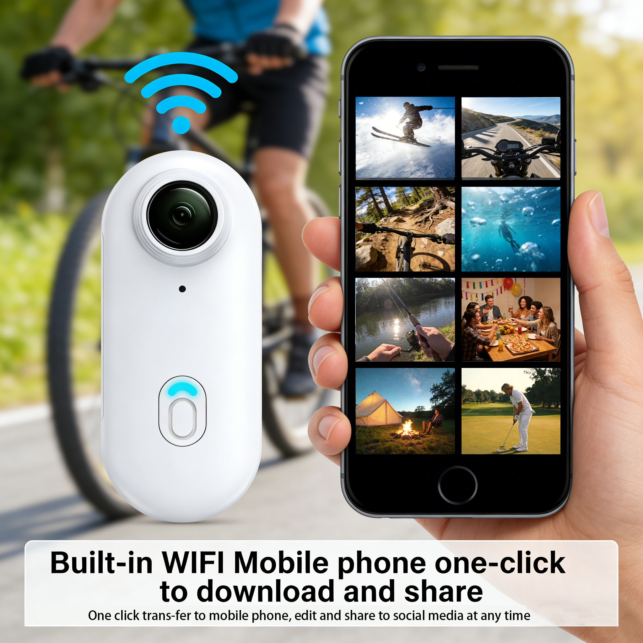 4K Anti Shake Action Camera EI - مراجعة Outdoor Adventure Video وسعره